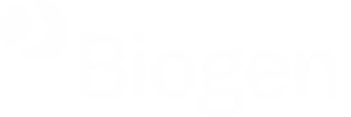 grayscale biogen logo