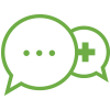 Healthcare conversation icon